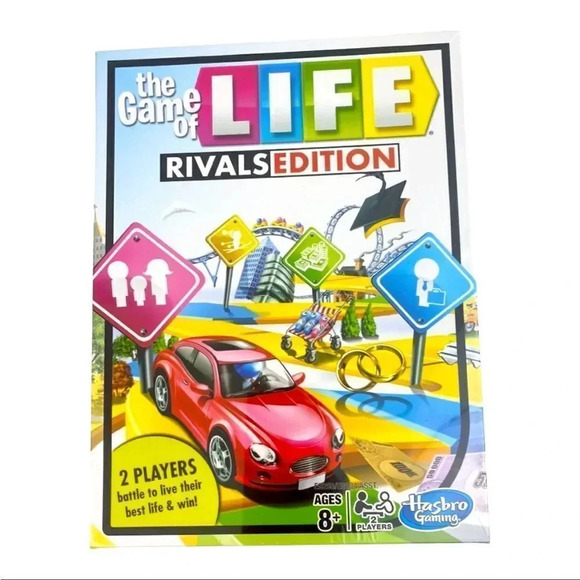 The Game of LIFE RIVALS EDITION Board Game Hasbro NEW - Picture 1 of 3
